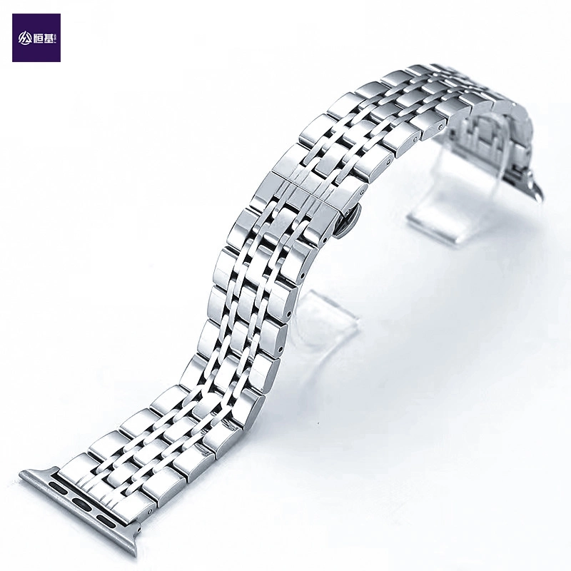 Correa de repuesto metálica de acero inoxidable Smart Watch Wristband para Apple Mira iWatch