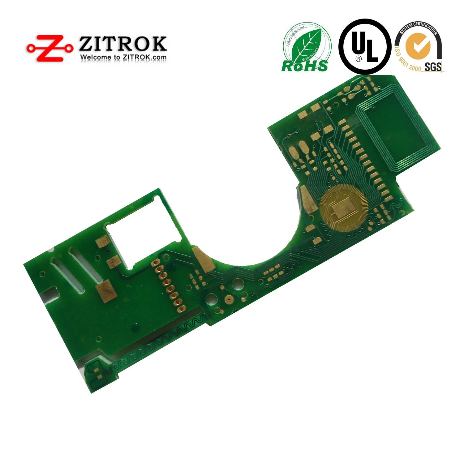 Shenzhen Controlador de PCB multicapa con 52um el cobre y oro de inmersión PCB PCB EMS