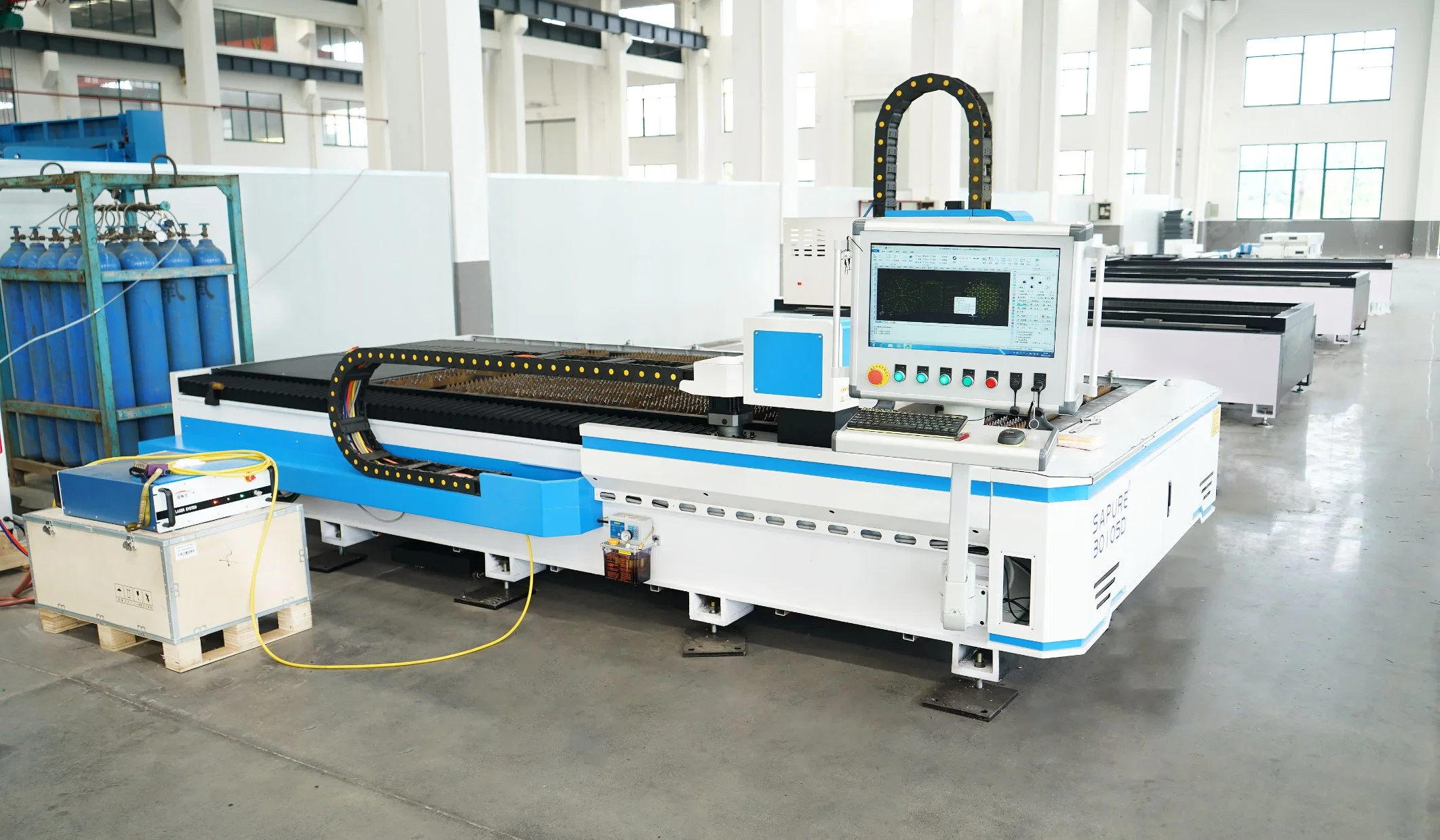 1000 Watt 1500W 1.5kw 2 3 4 Kw Automatic CNC Fiber Laser Cutting Machine Cutter for 4 mm 16mm Carbon Steel Plate and 8mm Stainless Sheet Plate