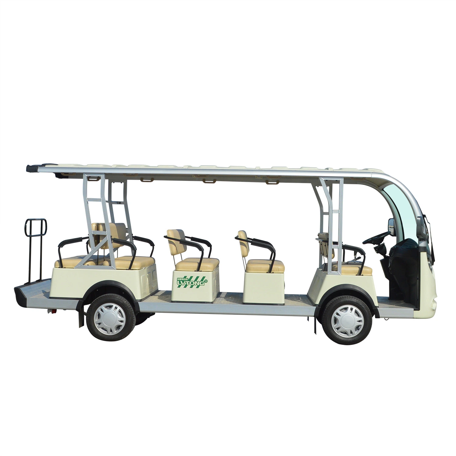 Multifunktions-Aluminiumrahmen ISO, CE-Zertifikat 72V/7,5 kW 14 Passagiere Tourist Shuttle Vehicle (LT-S14)