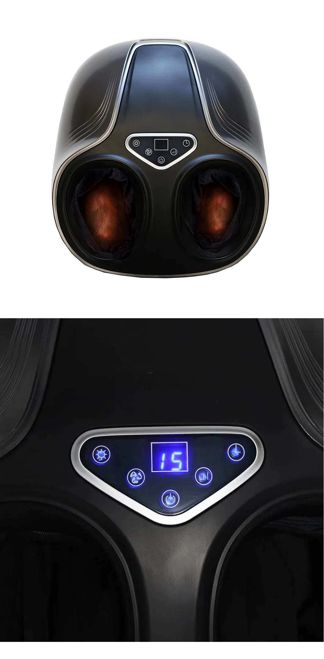 Electric Vibrating Compression Shiatsu SPA Bath Massage Roller Foot Massager Machine Slippers