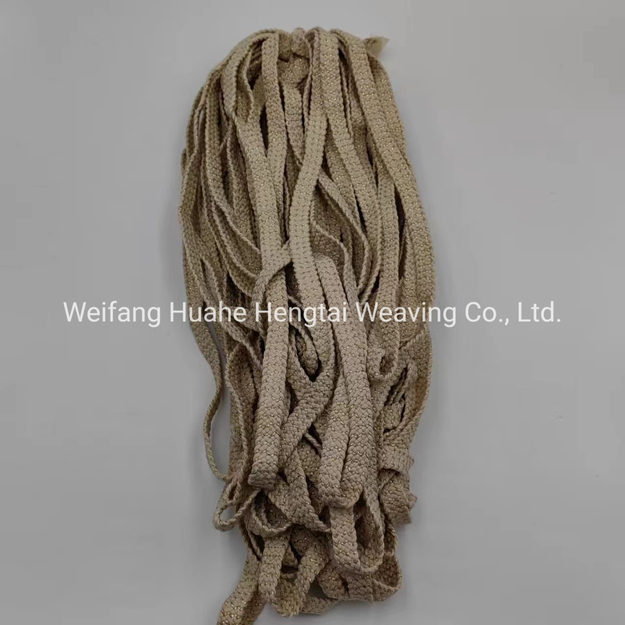 Chinese Factories Can Customize Gold Silk Cotton Woven Belt