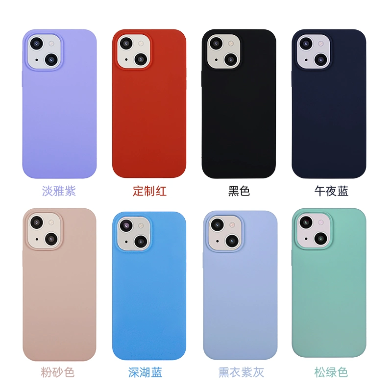 Soft Liquid Silicone Mobile Phone Case for iPhone 15 14 13 12 11 PRO Max X/Xs Xr Plus Samsung S23 a Series