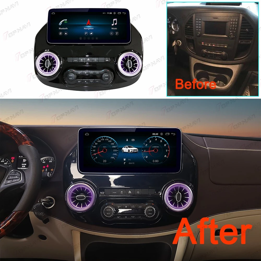 12.3'' Car Audio Player Multimedia GPS for Benz Vito Benz Metris 2016-2018