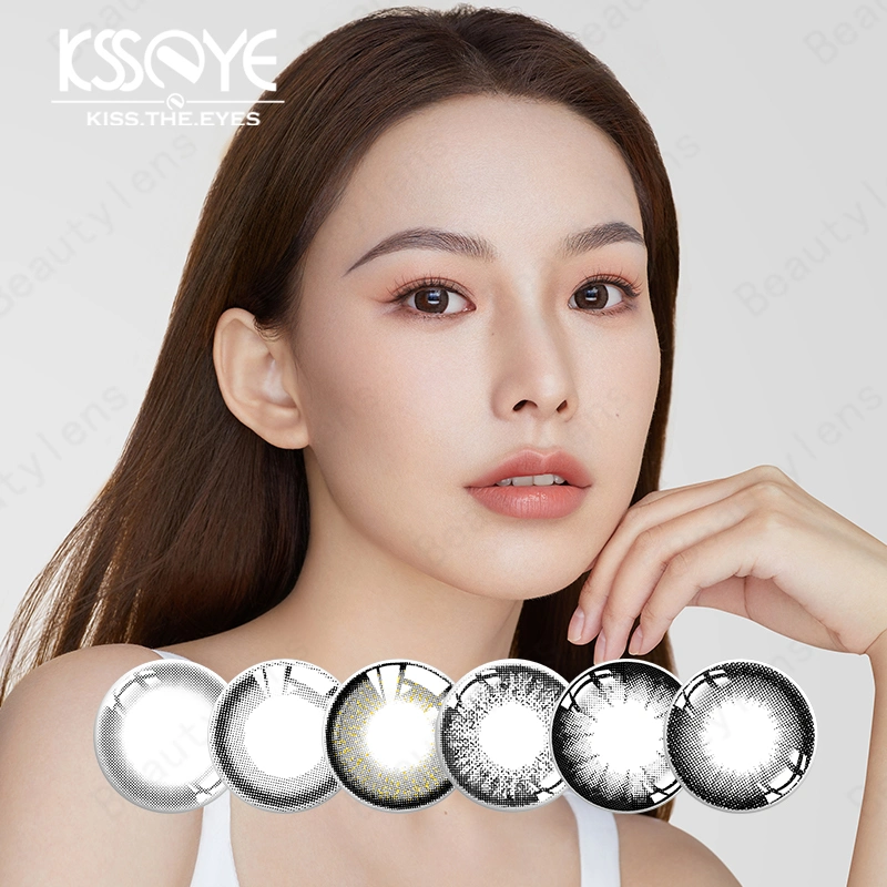 OEM Black Big Eye High Quality Contacts Yearly Coloured Contact Lenses Contact Lens with Power