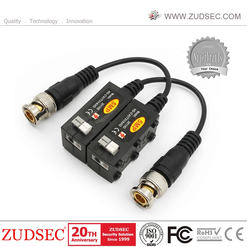 High quality/High cost performance Hot Sale 1CH Passive Interlocking HD Passive Video Balun for CCTV Accessories