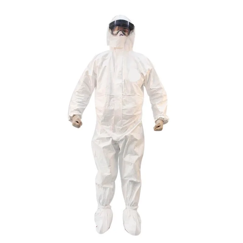 Disposable Non-Woven PP Sf SMS Coveralls PPE Equipment Suit Chemical Resistant Workwear