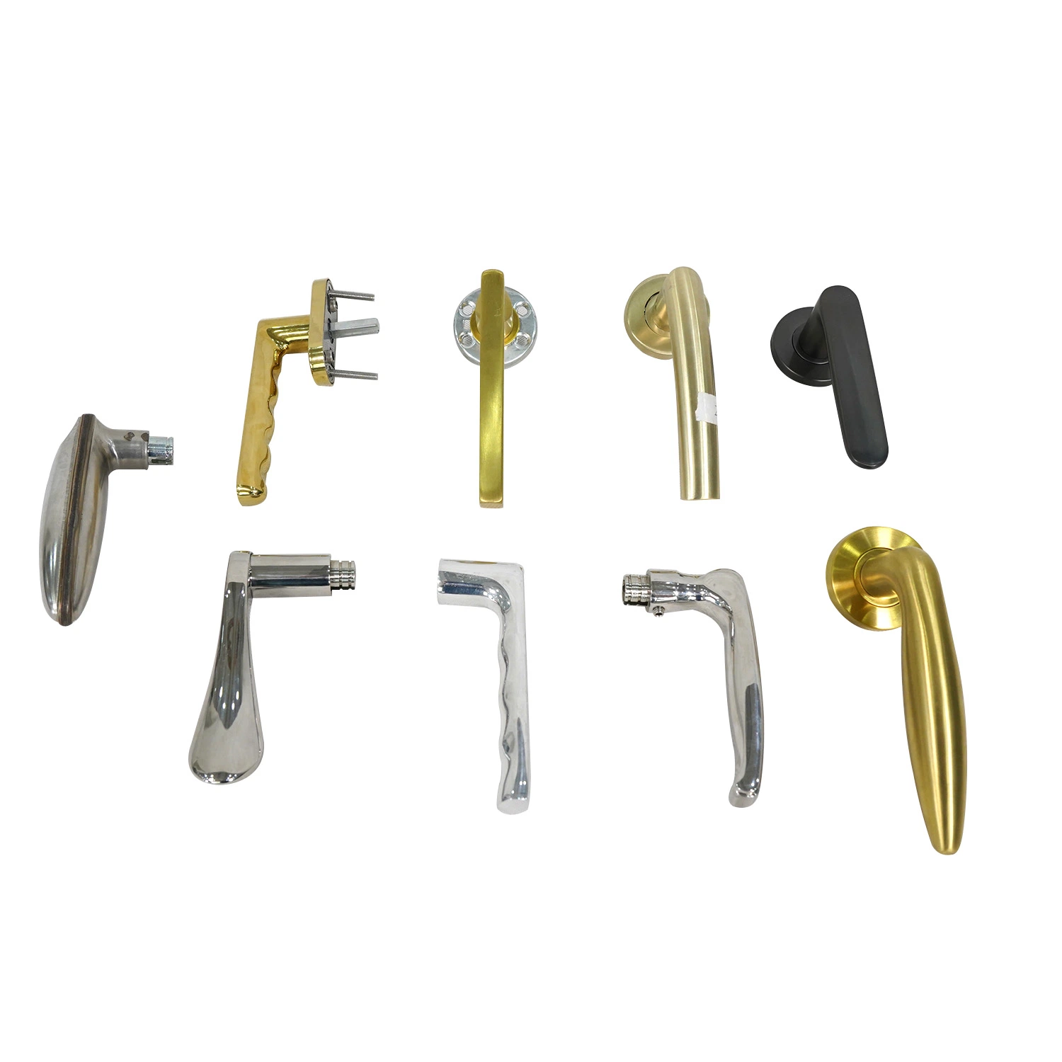 Basic Customization Metal Stamping Parts Bathroom Door Hardware Stainless Steel Interior Door Handles