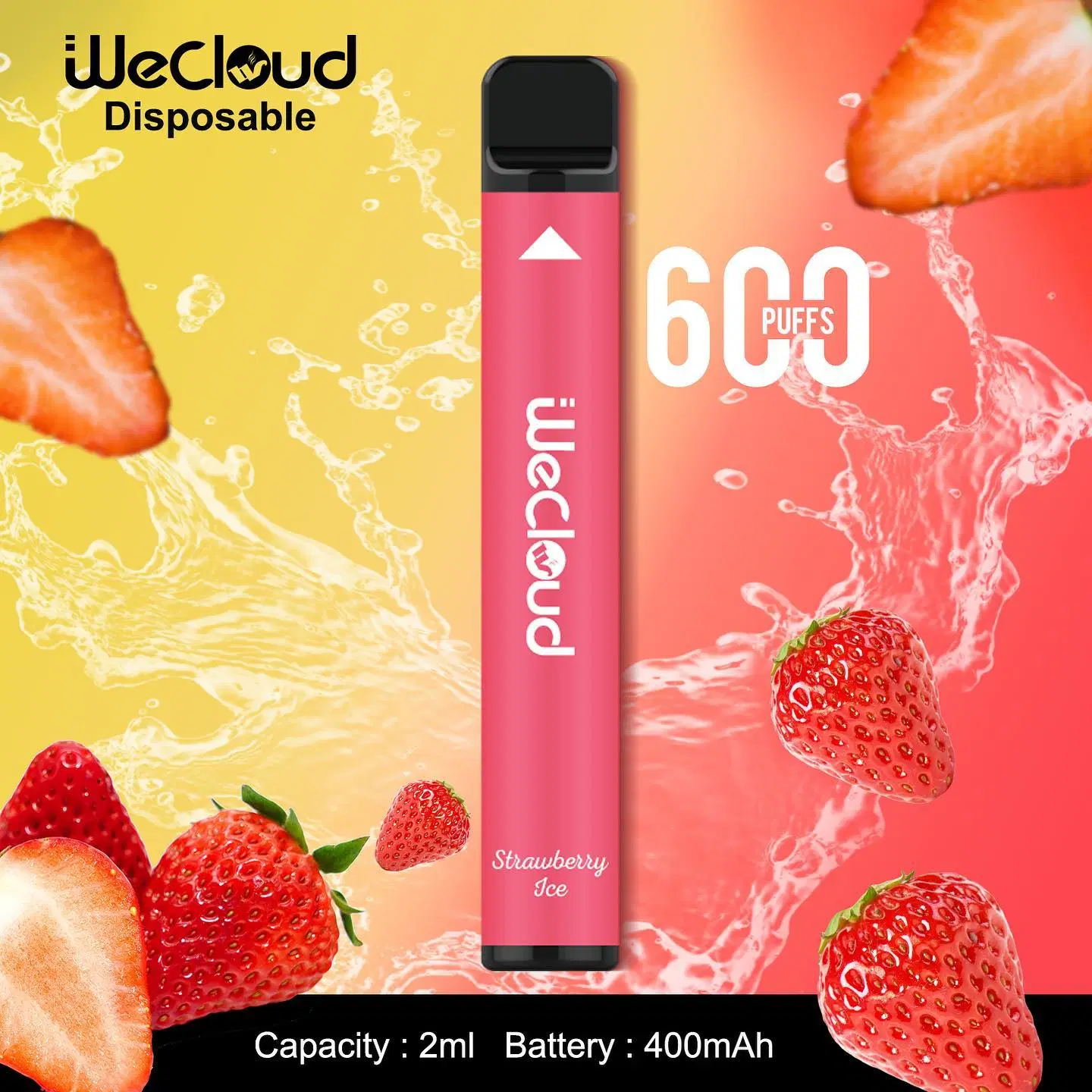 Wholesale/Supplier Wecloud Mini Disposable/Chargeable Elf Vape Flavored E Cigarette 600 Puffs Bar Custom Vaporizer Pen Pod Vaper Desechables Wape