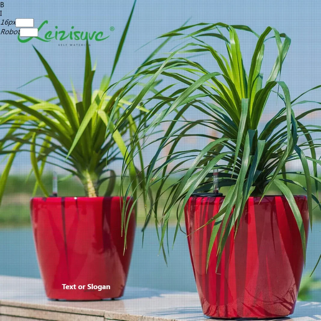 Wholesale/Supplier Garden Flower Pots Factory Directly Sale Garden Supplies Small Size Self-Watering Functions for Home Office (HG-0815-1)