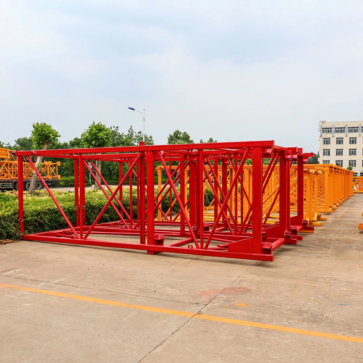 Factory Price Hot Sale 8t 60m Jib Length Flat-Top Hydraulic Tower Crane