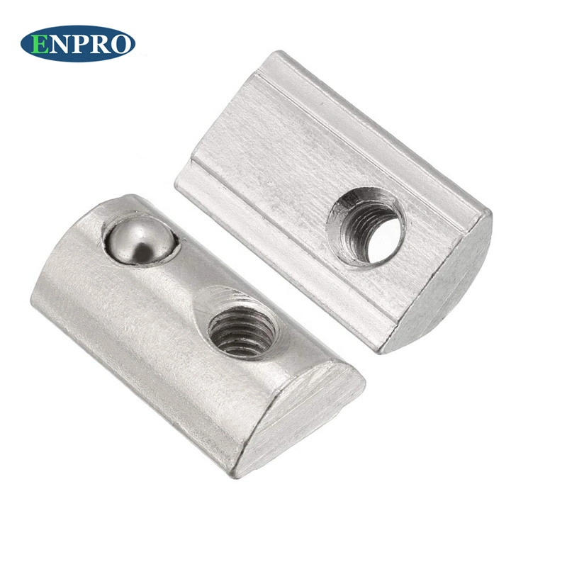 T Nuts OEM Factory Direct High quality/High cost performance Stainless Steel T Slotted Sliding Nuts with Spring Loaded Ball