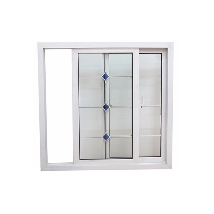 CE Approved Double Tempered Glazing Glass Crescent Lock Champagne Color UPVC PVC Vinyl Sliding Doors and Windows for House