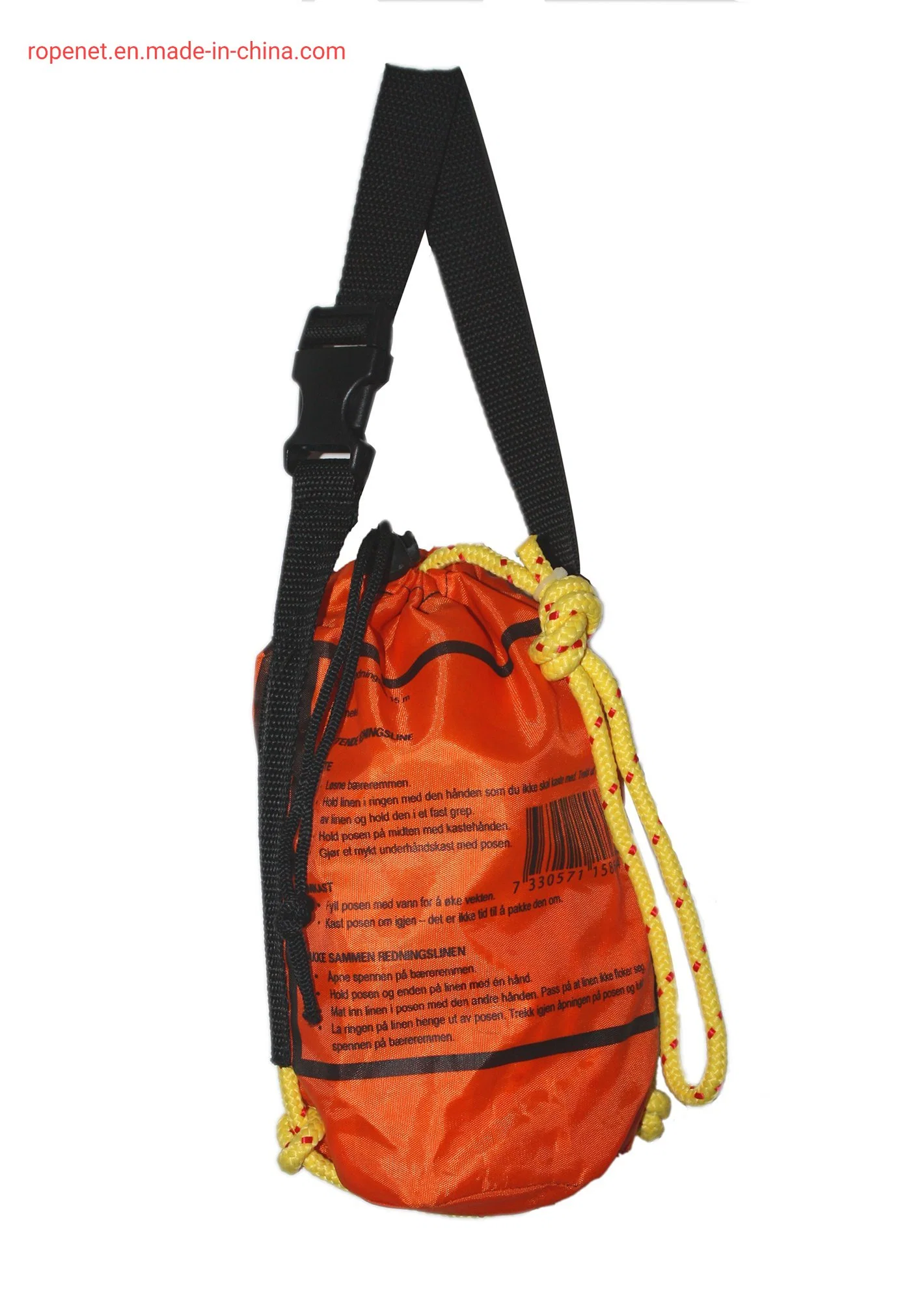 Rescue Line Throw Bag with High-Visibility Reflective Rope