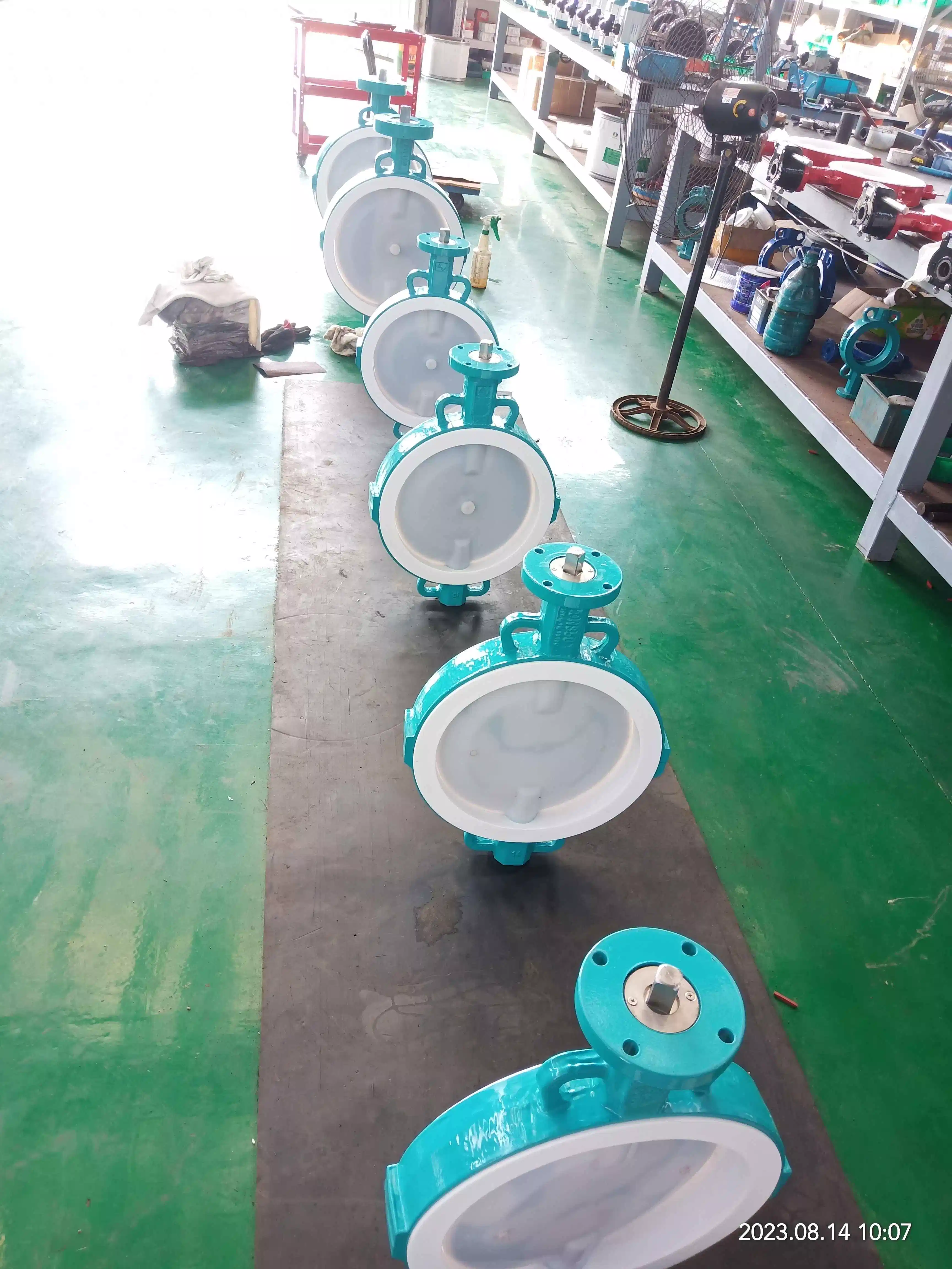 Split Design Butterfly Valve with PTFE Seat and PFA Disc