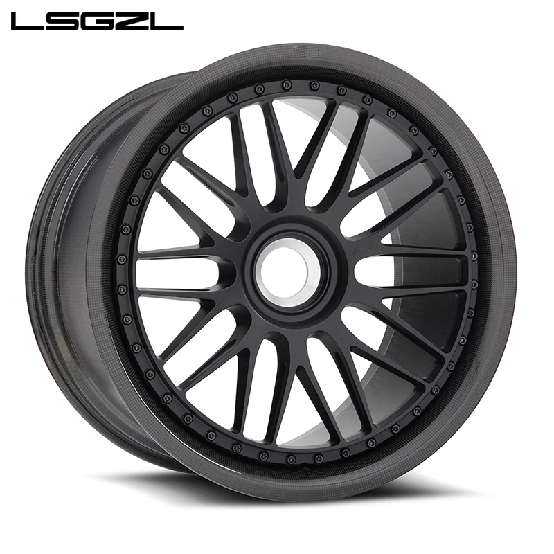 Lsgzl 15 18 20 22 24 26 28 pouces carbone Jantes en fibre pour Mercedes AMG Replica Wheel 5X114.3 5X120 JANTES DE course 4X100 5X150