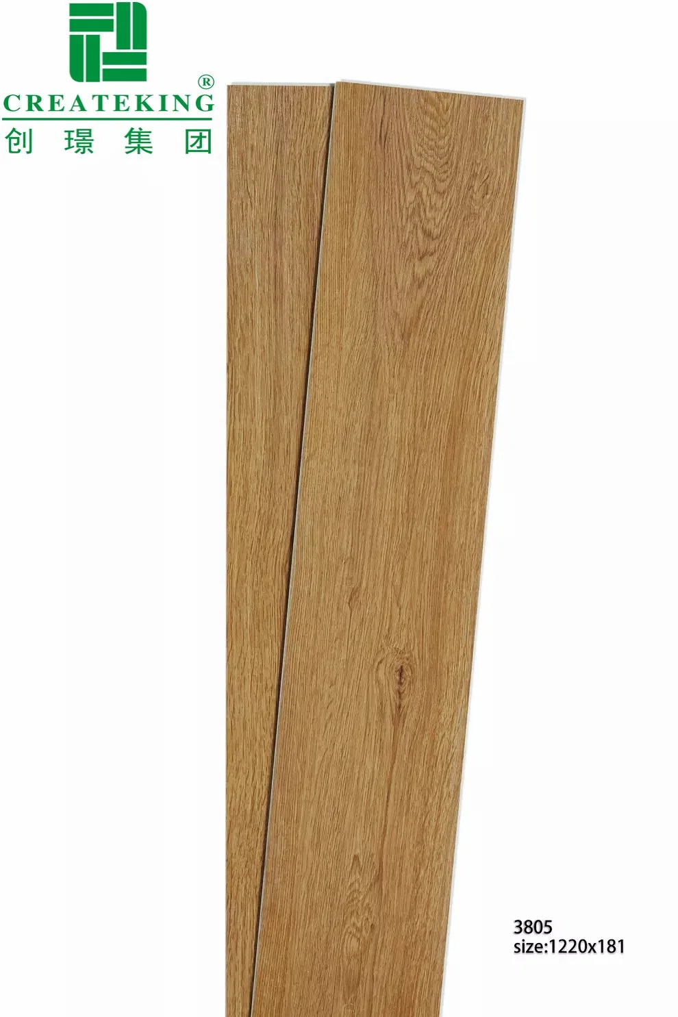 Oak/Hickory/Birch folheado de madeira Spc pisos de vinil revestimento UV escovado do Fio
