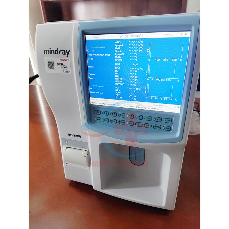 Utilisé - analyseur de sang d'hématologie automatique Vet Mindray entièrement CBC BC-2800/Mindray Analyseur d'hématologie vétérinaire