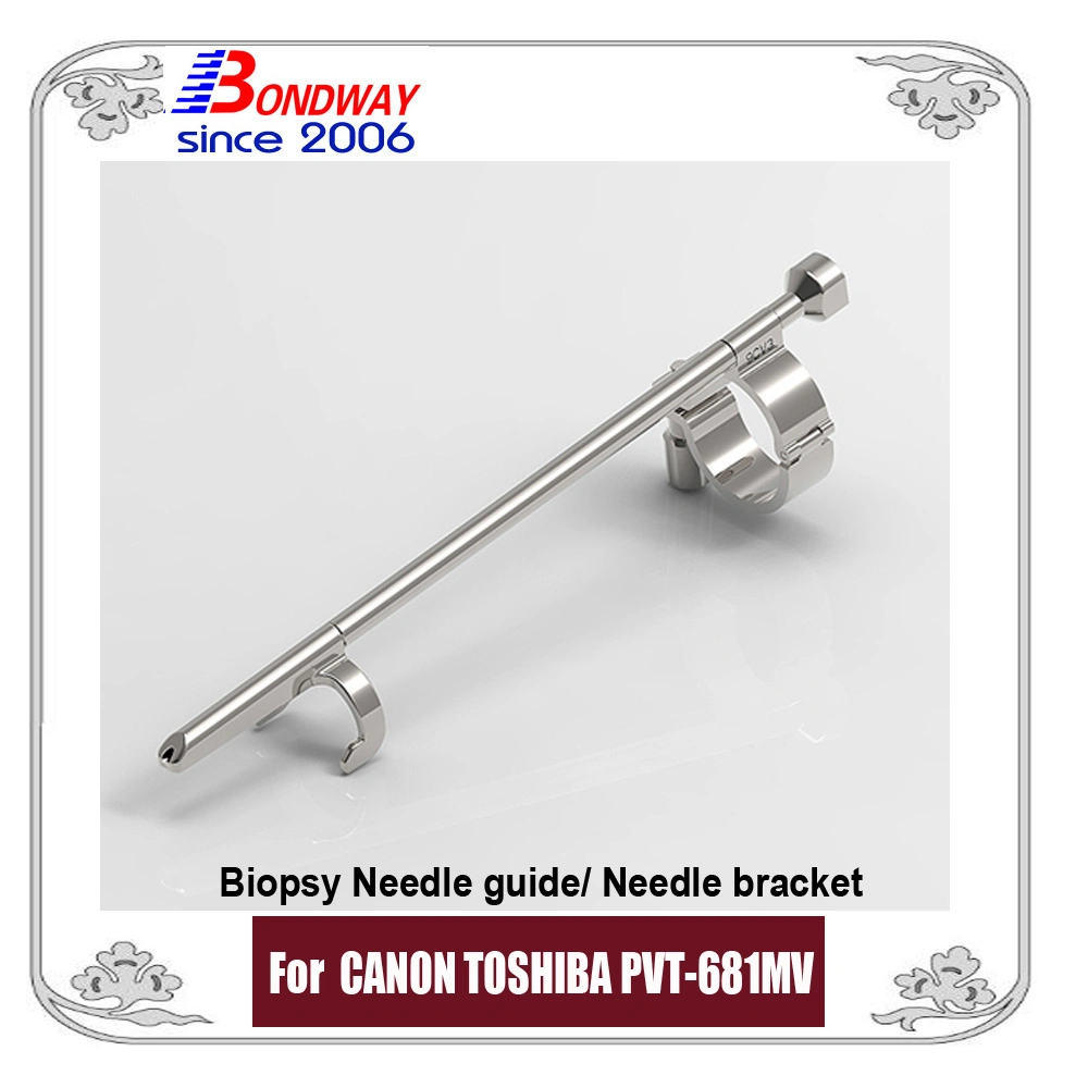 Biopsy Needle Bracket, Stainless Steel Biopsy Needle Guide for Use with Canon Toshiba 3D/4D Endocavity Transvaginal Transducer Pvt-681mv