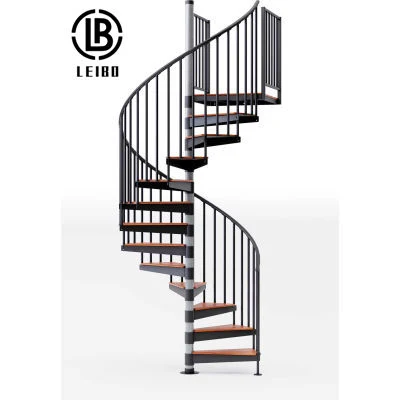 Dimensions Carbon Stainless Steel Structure Modern Design Metal Cast Iron Spiral Staircase