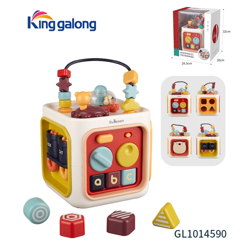 Commerce de gros jouets amusants pour les enfants de l'espace bébé Jouets perlée Roming Fun avec boîte de rangement chaîne de perles cadeau promotionnel de l'éducation des jouets