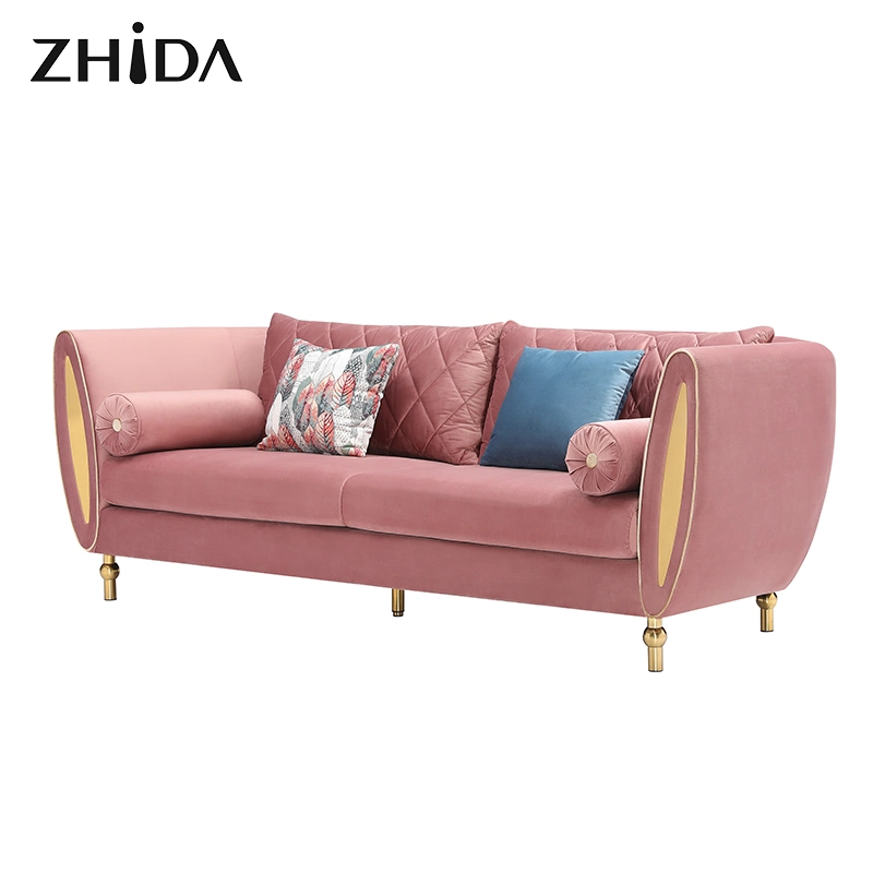 Middle East Home Living Room Furniture Sofas Luxury Design Velvet Sofa Set