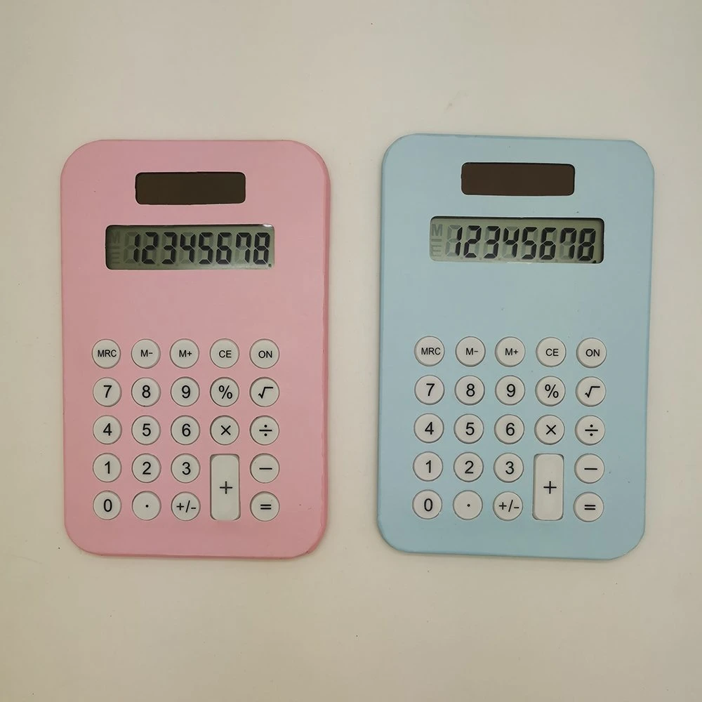 Eco Friendly Kraft Paper 8 Digit Solar Calculator Promotion Gift