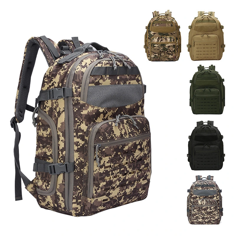 Molle Men Outdoor Sports Travel Camping Hiking Cycling Tactical Military Army Police Style Camouflage Backpack Bag Pack (CY0108)