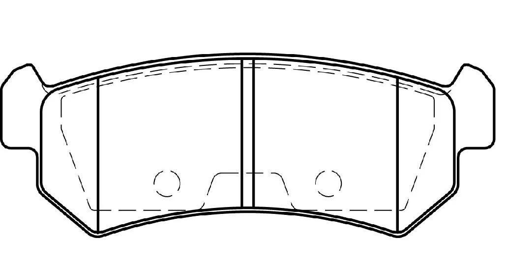 D1036 Auto Car Parts Disc Brake Pad Suitable 96405131 Chevrolet Gdb3348