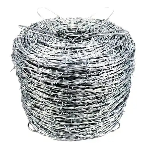 Hot-Dipped Galvanized Barbed Wire Price Per Roll Factory Direct Sale Barbed Wire Single Twisted Barbed Wire for Sale