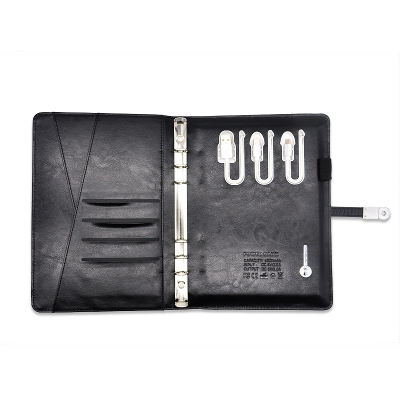 Power Bank Notebook Organizer mit USB