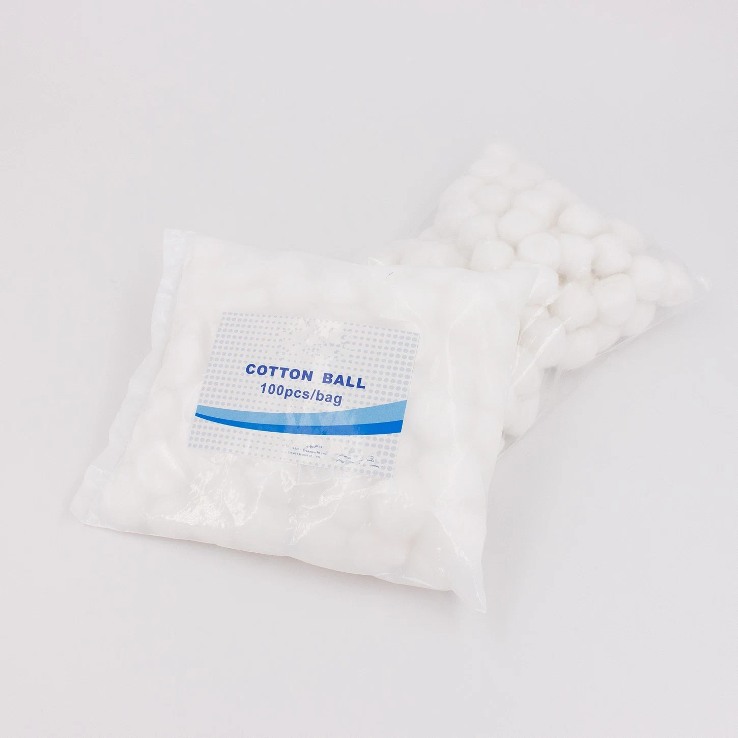 Medical Sterile/ Nonsterile Soft Non-Fluorescent Agent White Absorbent Cotton Surgical Ball with CE/ISO