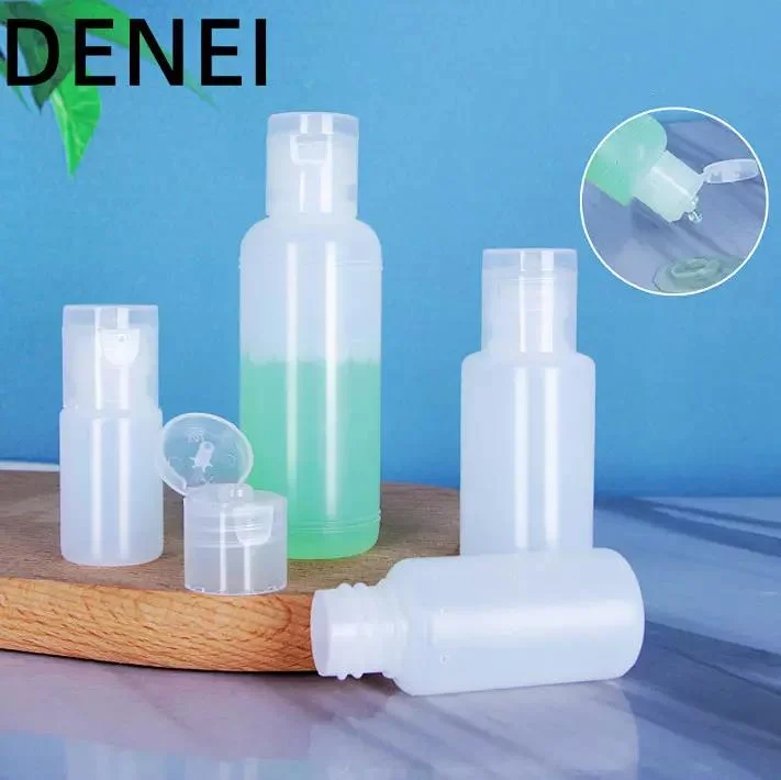 Stock 30ml 50ml 100ml Pet Flip Cover Extruder Bottle Separate Portable Set Shampoo Toner Bath Lotion Empty Bottle