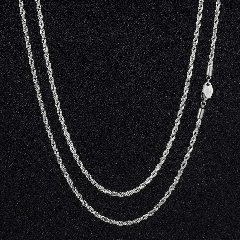 Stainless Steel Rope Chain Necklace Jewelry