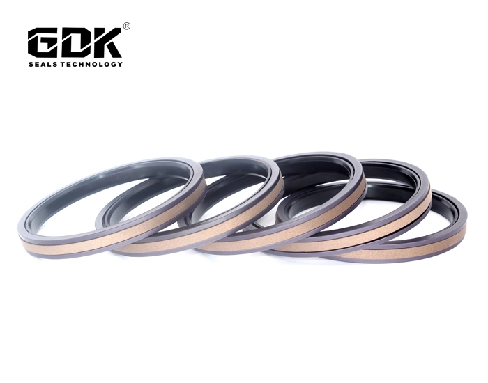 GDK Engineering Baumaschinen Bagger Hydraulikzylinder Kolbendichtung Spgw PTFE-Dichtung aus Bronze