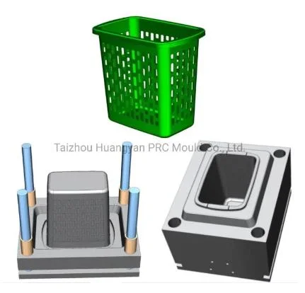 Plastic Waste Bin for Household Use and Office Waste Paper Basket Injection Mould Manufacturer