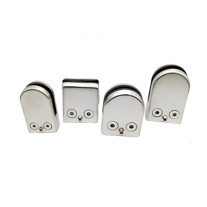 Metal Semicircle Fish Mouth Clip Stair Glass Guardrail Fixing Clip Hardware Accessories