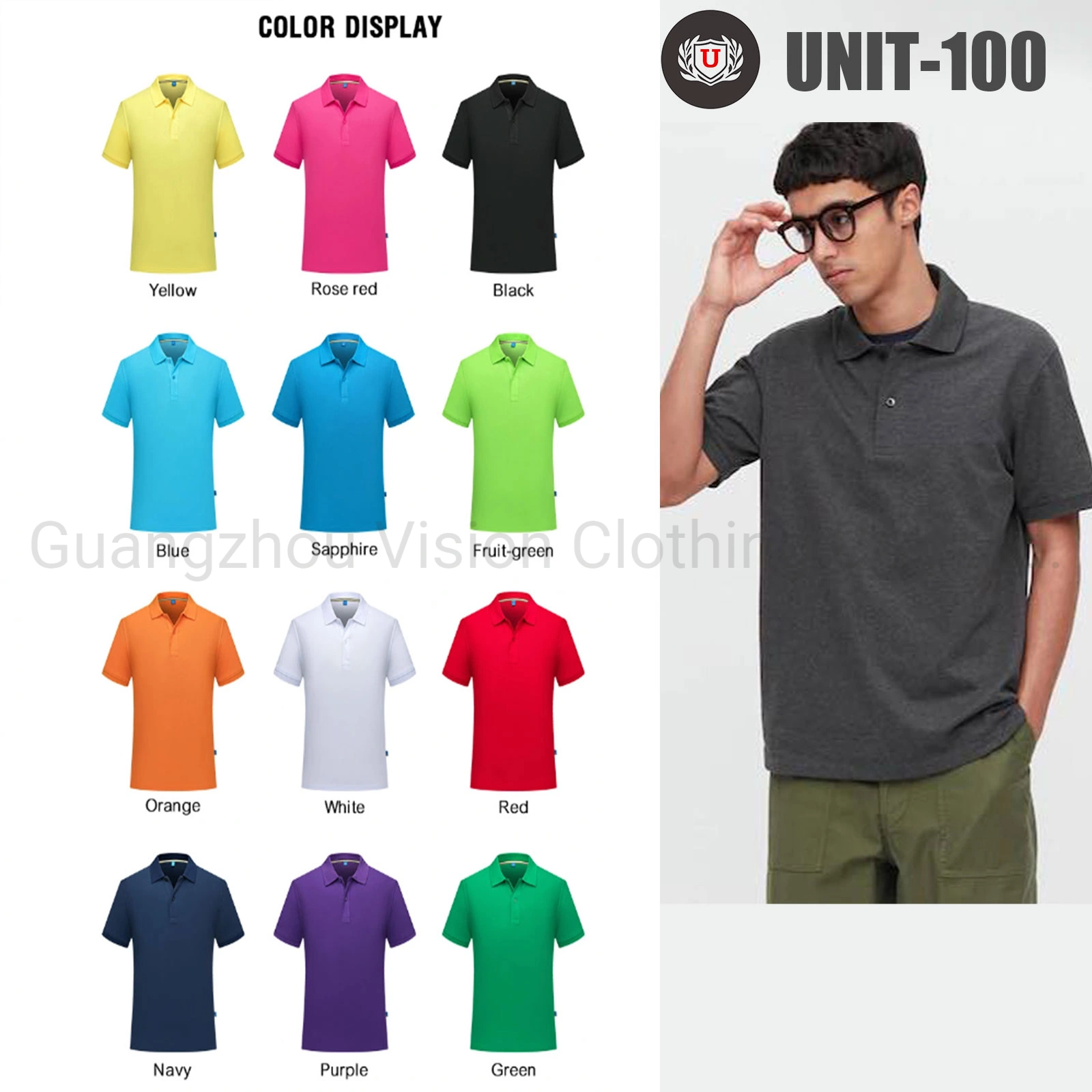 China Factory New Design Stretchy Comfortable Summer Sorts Wear Shirt Cheap Price Anti Pilling Polo Shirt