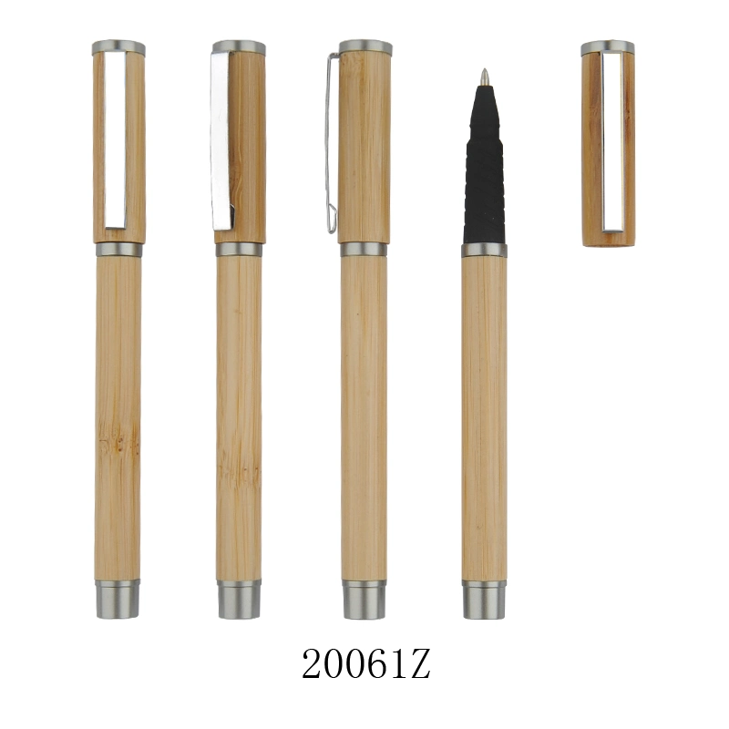 Pluma Proveedor Marca Executive Bamboo ambientalmente amigable bolígrafo promocional