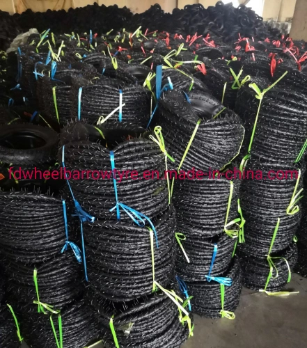 3.50-8 Wheel Rubber Tire for Wheel Barrow to Brazil