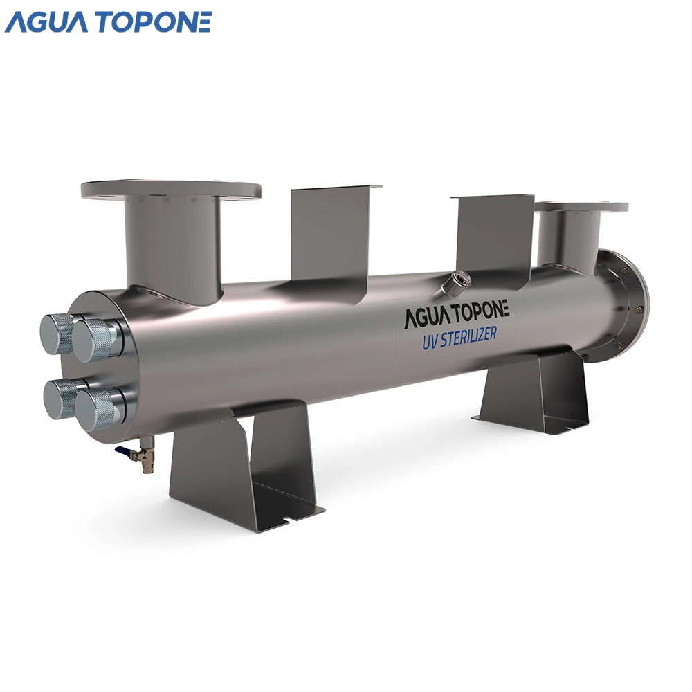 جهاز التعقيم الذي يعمل بالفولاذ المقاوم للصدأ والمجاري بالاشعة فوق البنفسجية تنقية مياه المجاري المياه معدات المعالجة خدمة OEM