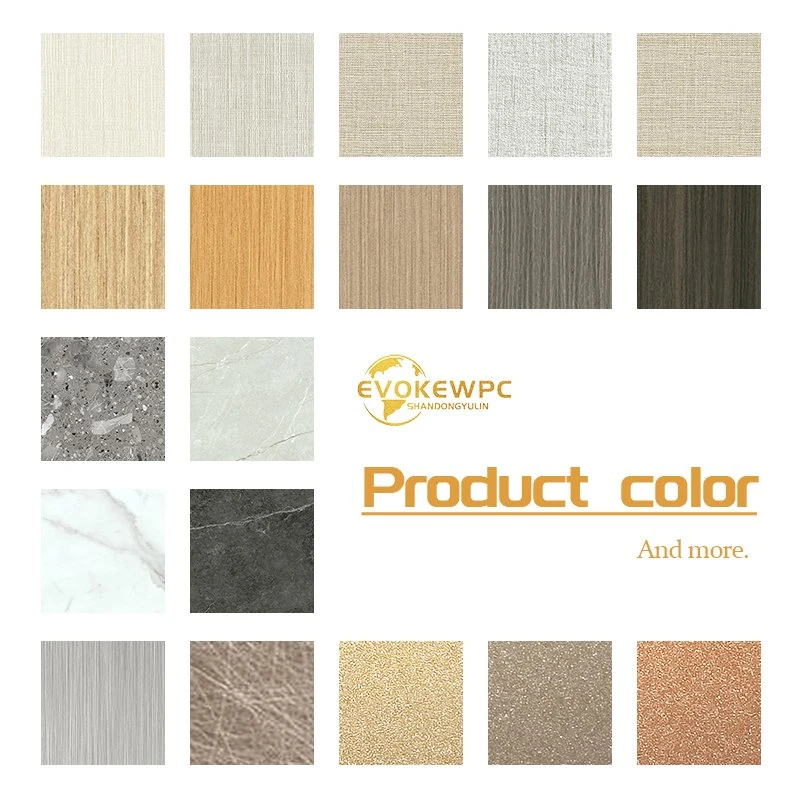 Evokewpc plástico compuesto revestimiento de PVC Revestimiento de pared acanalada Interior WPC pared Panel decoración Madera