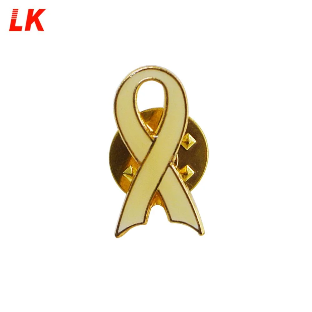 New Design Cancer Awareness Ribbon with Safety Pin Breast