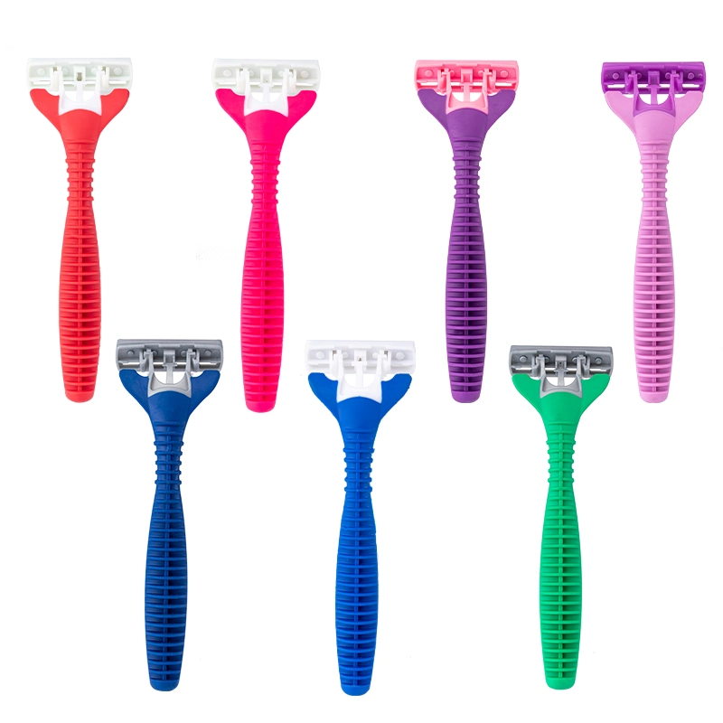 Fashion Male Razor with Rubber Handle Disposable Shaver