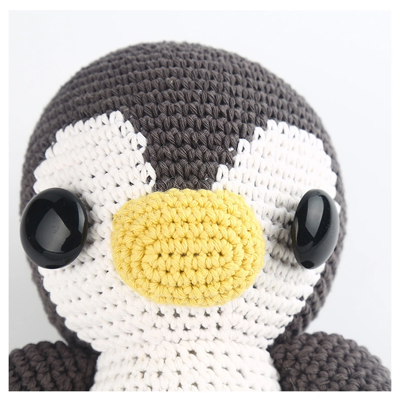 Criatividade Animais Pinguim bonito Baby artesanal Baby Crochet Knitting Toys Decorações