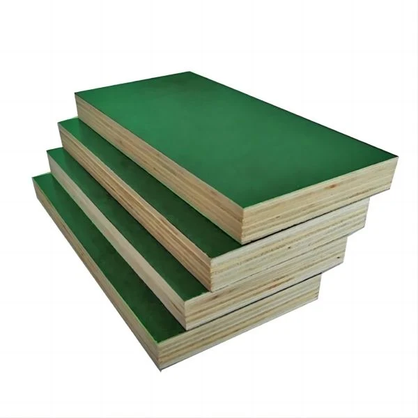 St Carnes Poplar Core 12mm 15mm 18mm película de plástico verde enfrentados para a construção de contraplacado fenólica