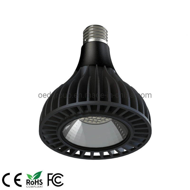 3 Years Warranty Commerical Lights Grow Lights E26 E27 White Finish Black Finish Ra80+ Ra90+ Ra97+ 30W LED PAR