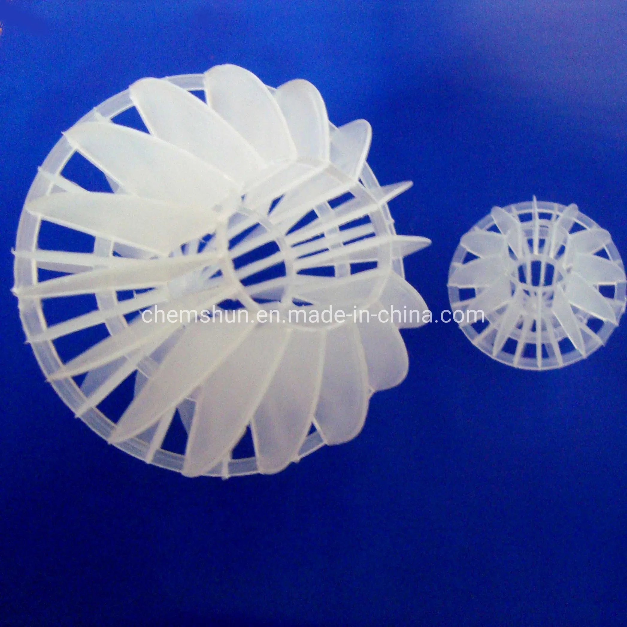 PP PVC Plastic Polyhedral Hollow Ball as Random Packing for Purification Towers and Water Treatment