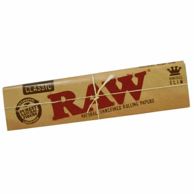 Raw Classic Kingsize Slim Papers Plus Tips