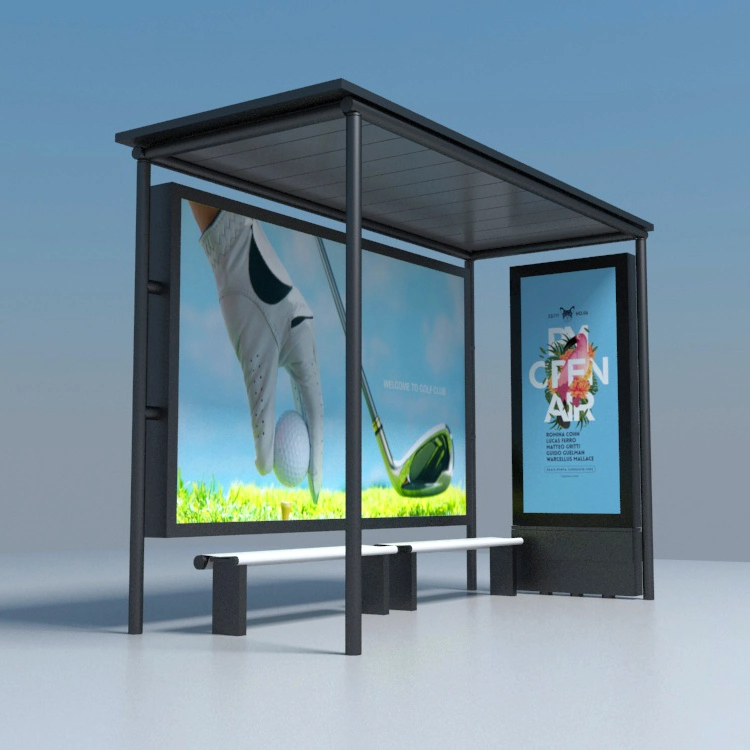 Outdoor Advertising Light Box Solar LED Light Box for Bus Shelter